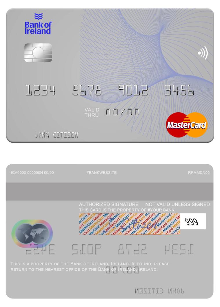 Ireland Bank of Ireland mastercard